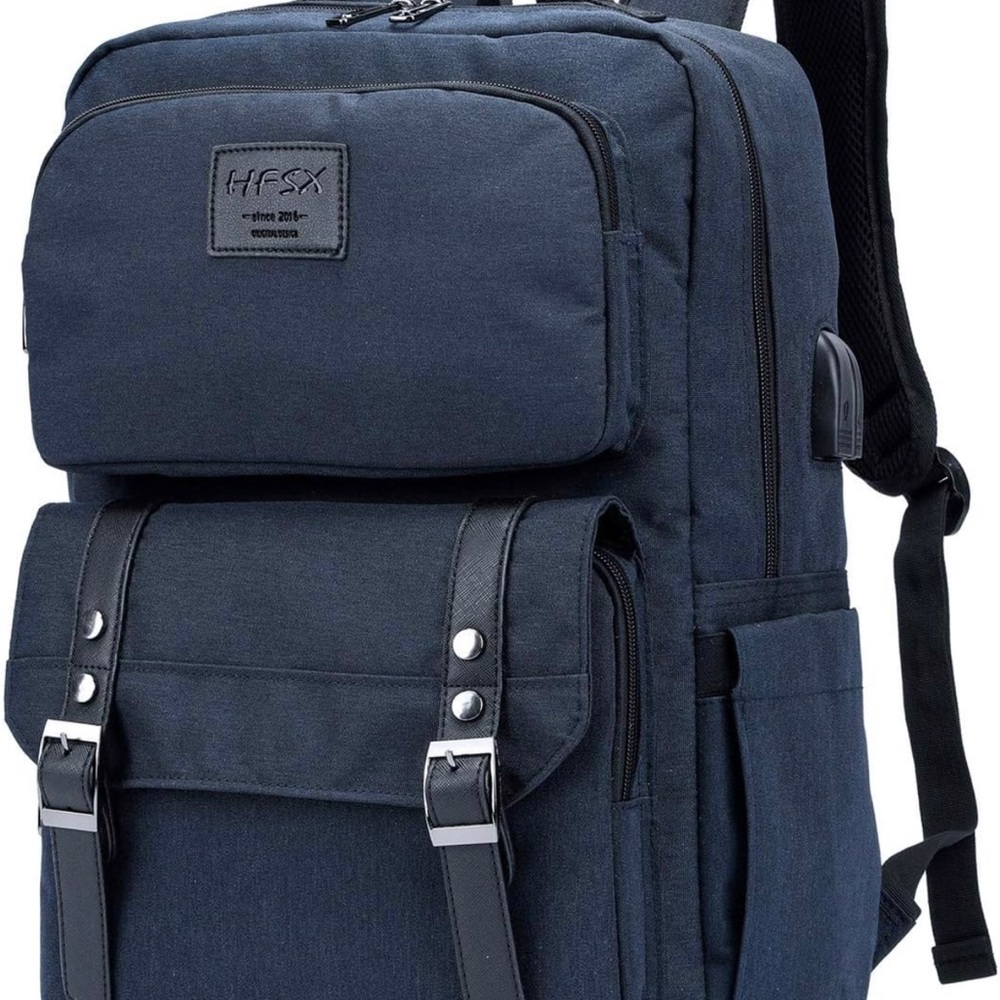 Laptop Backpack Women Men College Backpacks Bookbag Vintage